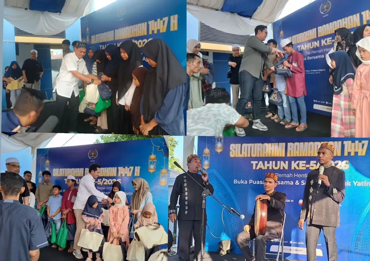 Silaturahmi Ramadhan dan santunan anak yatim PWI Aceh